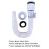 Flip Top Universal Flexible Sink Drain Pipe Set Wash Basin Drainer Drain Washbasin Sink Wall Drain Bathroom Kitchen Accessories