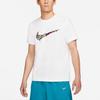 Nike Fun Logo Print Basketball Sports Round Neck Short Sleeve T-Shirt Men Tops White DD0796-100