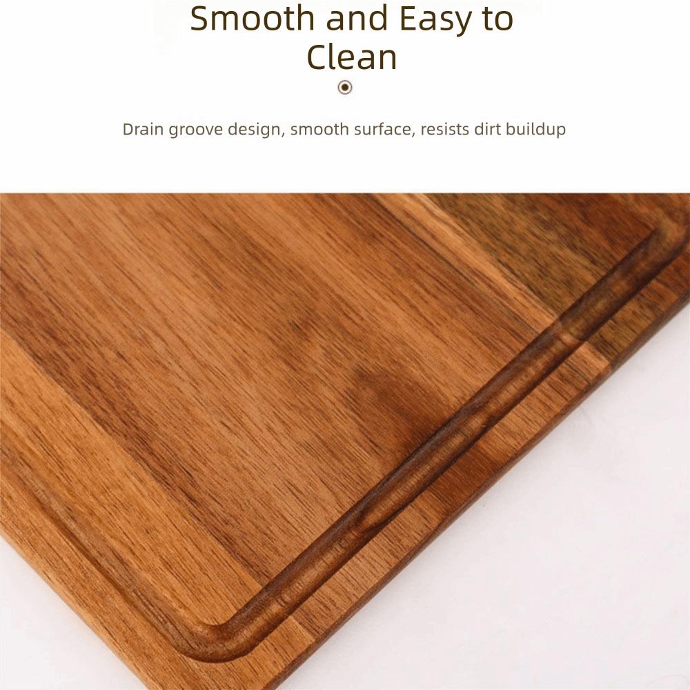 Saftrille Wurstwaren Serviertablett Mehrere Stile Pizzablech Langlebiges Holz Schneidebrett Brot