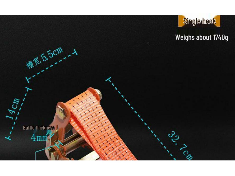 All-Purpose Heavy-Duty Ratchet Tie-Down Straps for Secure Cargo Binding