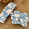 Fleece Lined Fleece Lined Gloves Polyester Windproof Winter Gloves Plush Mitten Gloves  Student