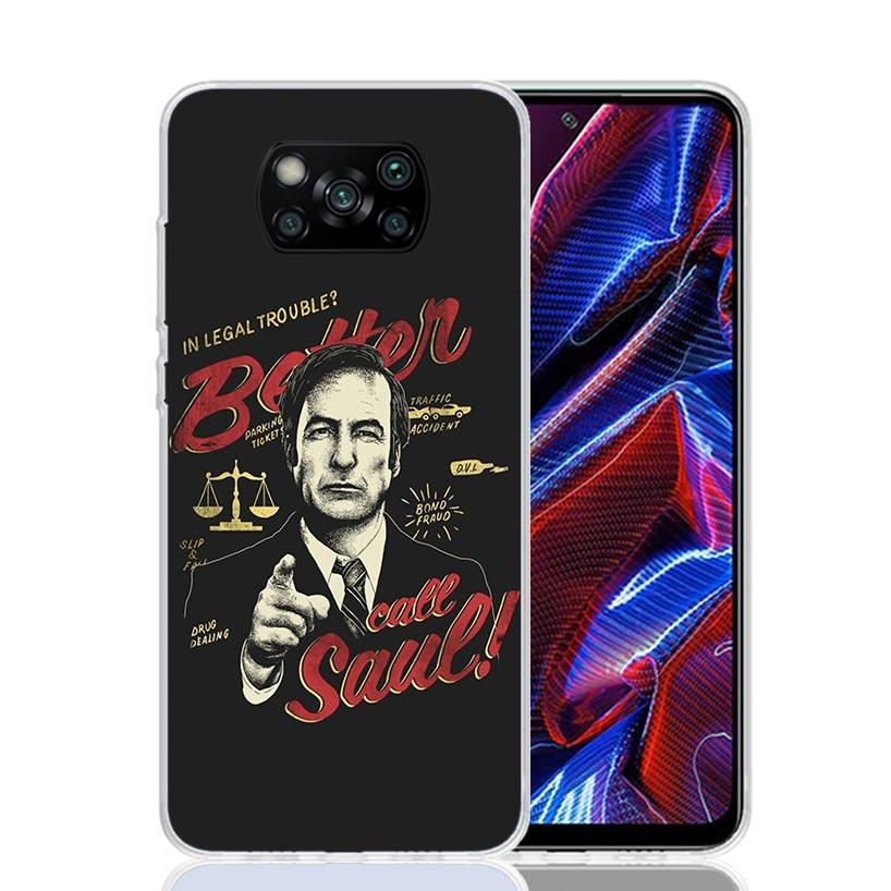 Better Call Saul TV Case Phone Cover for Xiaomi Redmi Note 10 9 9S 8 8T 7 5 Pro Mi 12T 11T 10T 9T 12 11 Lite A3 A2 Trend Fundas