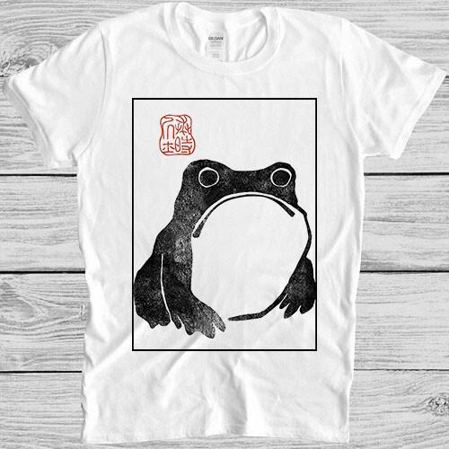Unimpressed Frog Matsumoto Hoji Meika Gafu Japanese Toad Demons Tee T Shirt M491 S