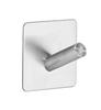Self-Adhesive Coat Rack Hook Black Brushed White Stainless Steel Wall Mounting Without Drilling for Clothes