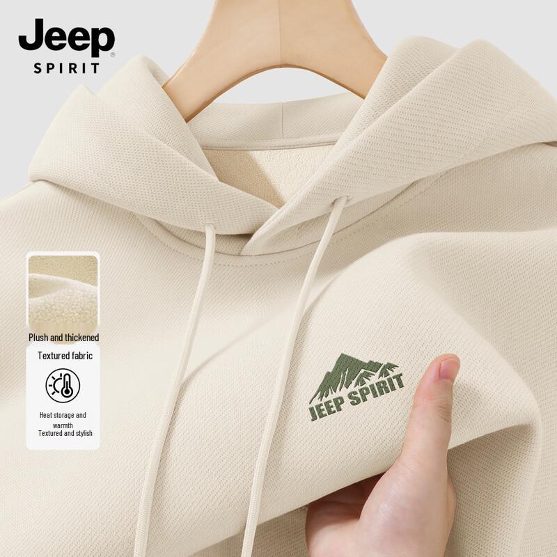 

JEEP SPIRIT Men s Hooded Fleece Pullover Sweatshirt 2XL (185)