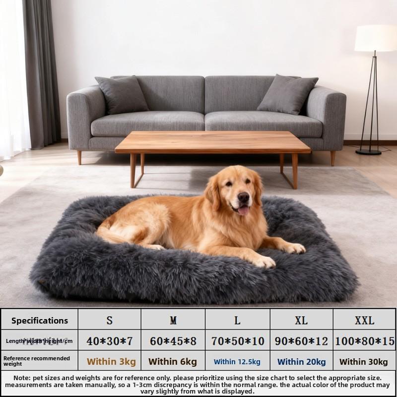 Pet Dog Bed Large Removable Washable Plush For Indoor Use