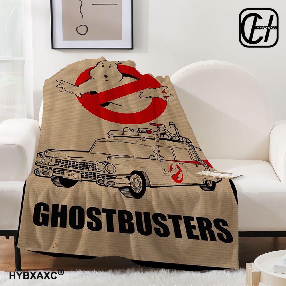G-Ghostbusters Cartoon-Druckdecke Warme Flanelldecken Weich und Bequem Decke für Zuhause und Reisen Bettwäsche Geburtstagsgeschenk