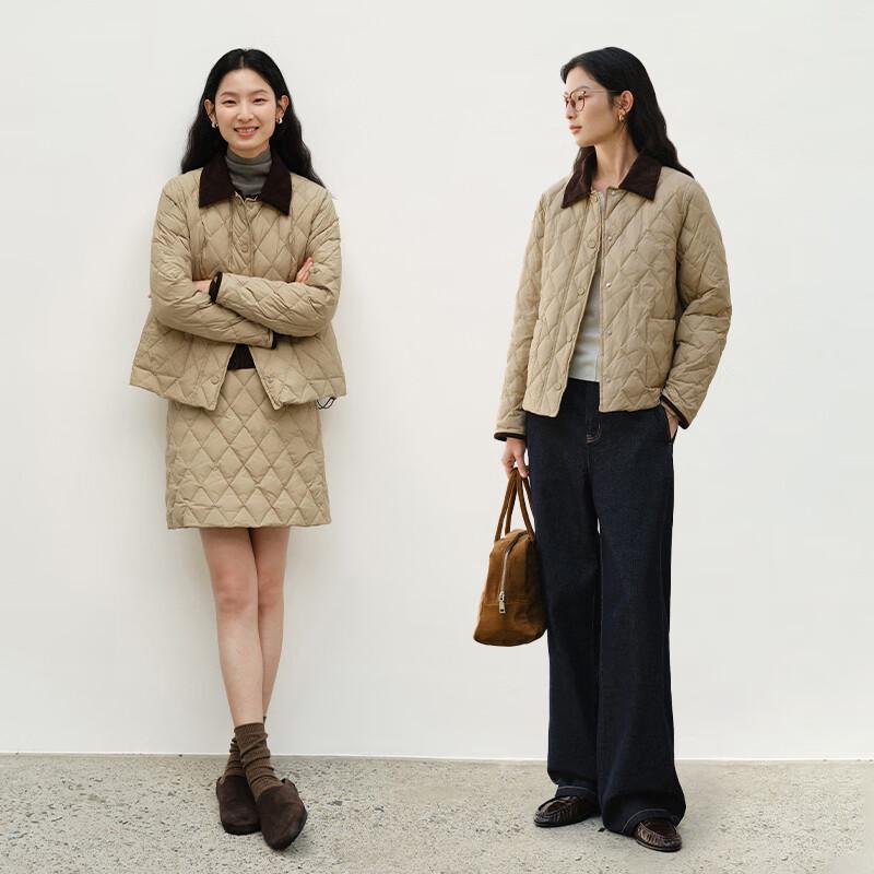 WHIteALLUSION Khaki Down Winter Apparel M