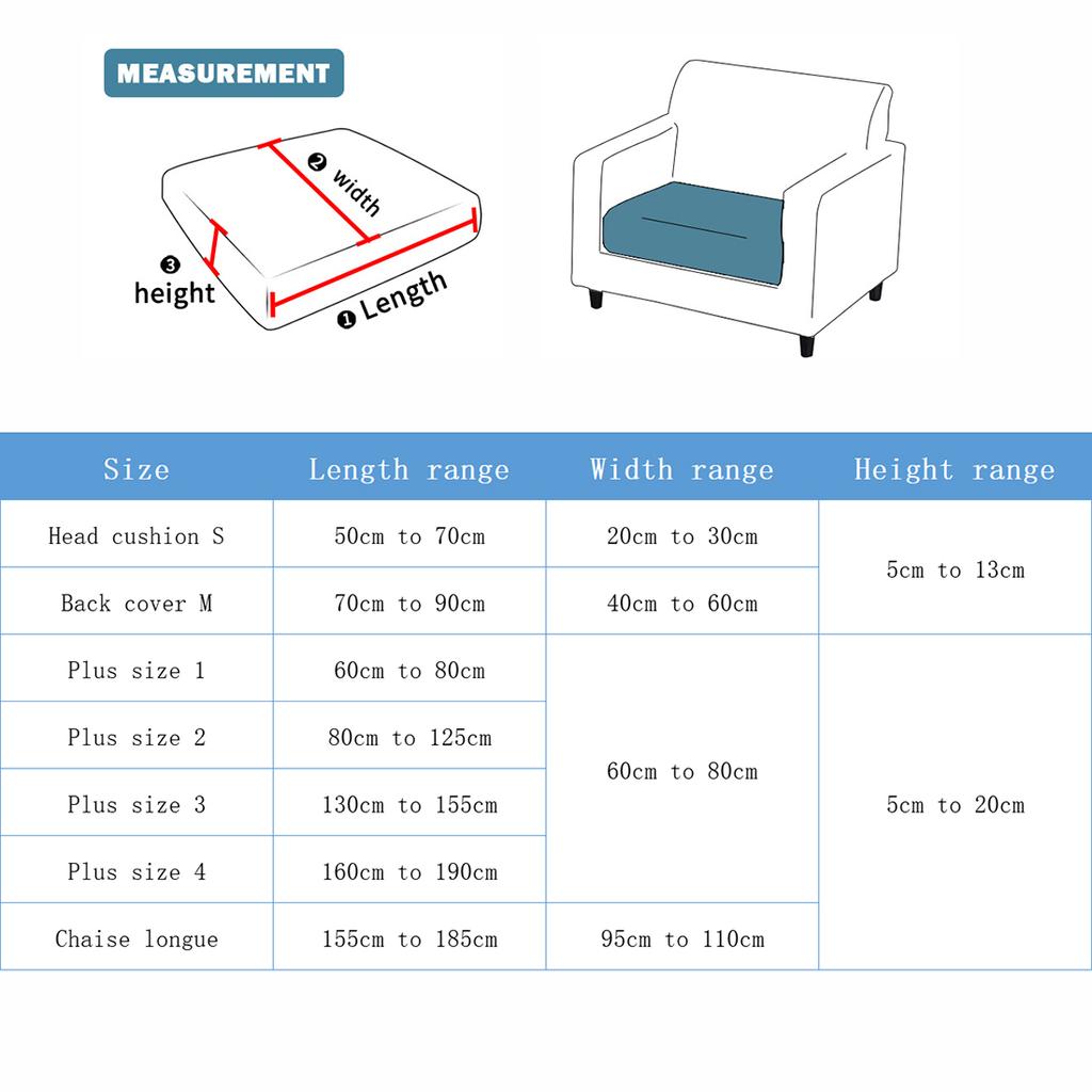 Thicken Seat Cushion Cover Elastic Jacquard Sofa Cover Adjustable Removable Furniture Protector For Pets Kids Sofa Seat Covers