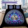 Symbolic Window Pattern Bedding,Quilt Set Quilt Cover Pillowcase Home Birthday Gift (1 * duvet cover + 2 * pillowcase, without core)