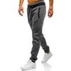 Casual Fleece Men's Pants Youth Stretch Loose-fitting Long Pants with Color Matching