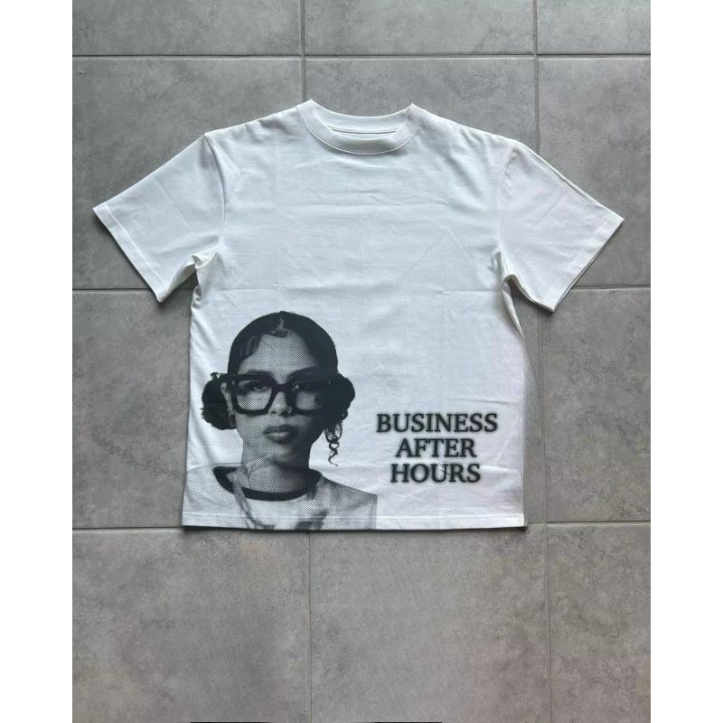 

2024 Лето Американский Ретро Уличный Принт Алфавита Оверсайз Футболка Мужская Y2k Харадзюку Мода Парная Повседневная Свободная Рубашка 4XL