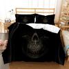 3D Skull Bed Linen Set Duvet Covers With Pillowcases Microfiber Comforter Luxury Print Halloween Double Bed Joom