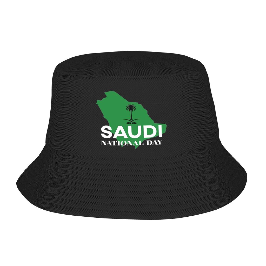 Kingdom Of Saudi Arabia Saudi national day Bucket Hats for Girl Beach September Bob Hats for Hiking Caps