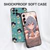 Black Tpu Case For OPPO A16 A16S A55 A94 F17 F19 Pro Reno 4 5 Lite 6 4G 5G Genshin Impact Girls