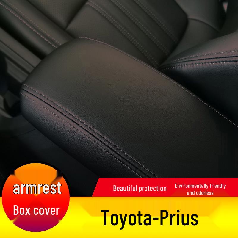 Toyota Prius 06-12 Leather Armrest Box Cover - Full Coverage Protection Pad