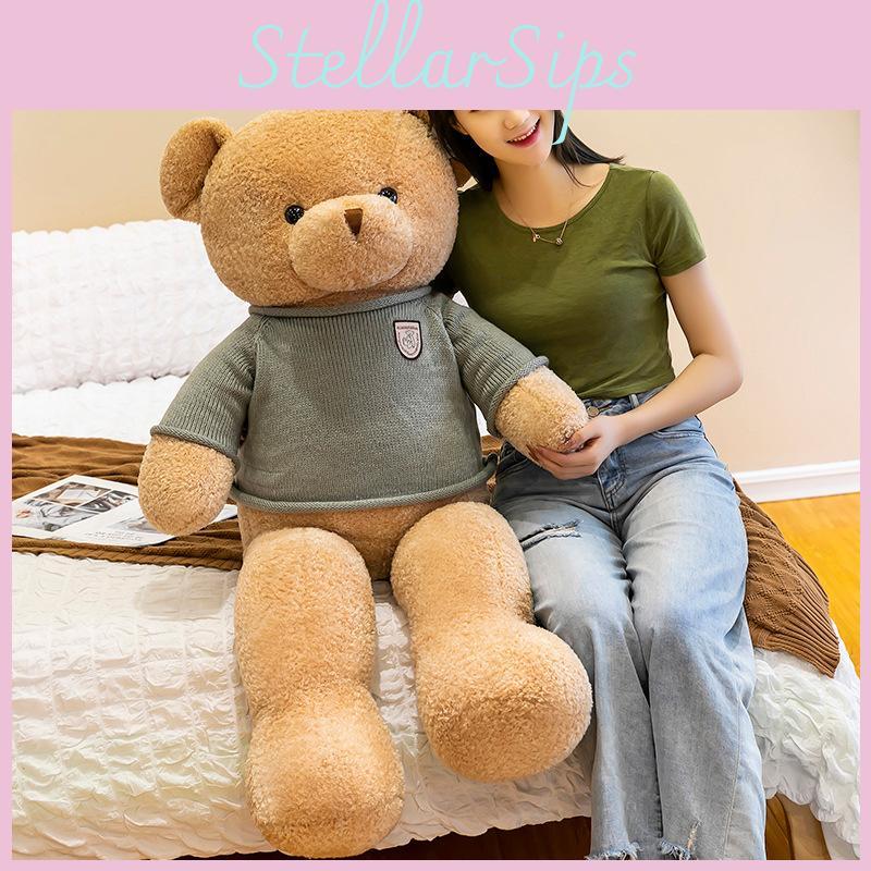 Bear Cartoon Teddy Animal Plush Doll Bear Pillow Soothing Sleep Gift Birthday