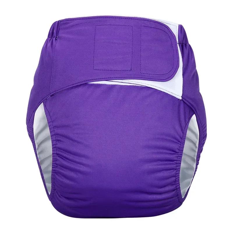 1 stk Gjenbrukbare Voksenbleier Stor Størrelse Vaskbar Stoffbleie for Pasienter Eldre Menn og Kvinner Inkontinensbukser