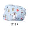 Fashionable Digital Printed Medical Hats for Women Men Breathable Soft Nursing Caps TOOTH Pet Clinic Surgical Scrubs Hat
