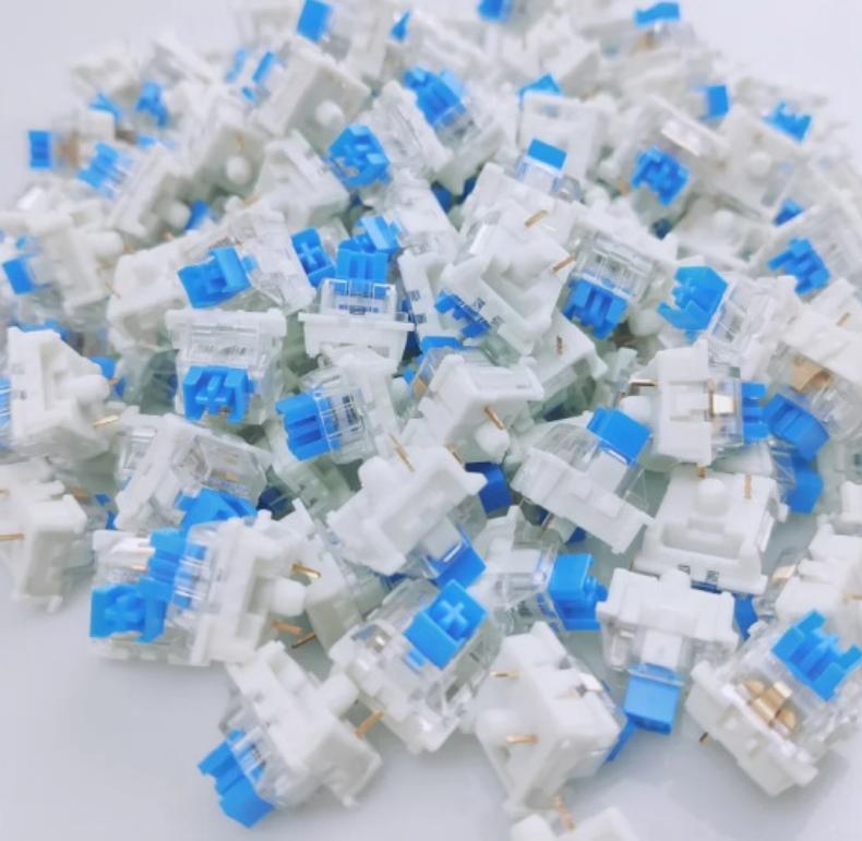 100 Stuks Mini Mechanische Toets Schakelaar Fidget Speelgoed Waterdichte Klikker voor Toetsenbord Toets Vervanging Dagelijks Spel Gebruik