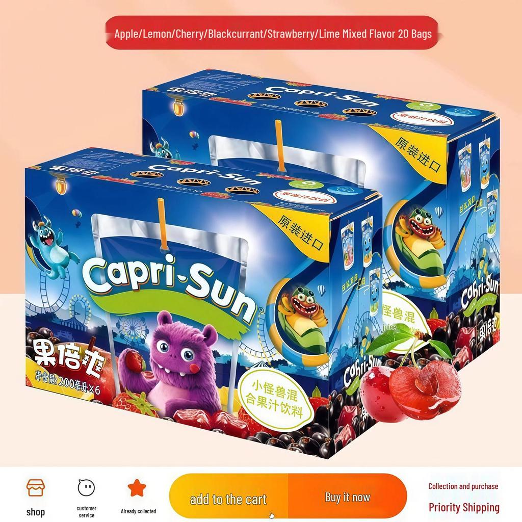 Imported Fruity Goodness: Little Monster Natural Freshly Squeezed 200ml Grape, Pear & Orange Juice for Kids