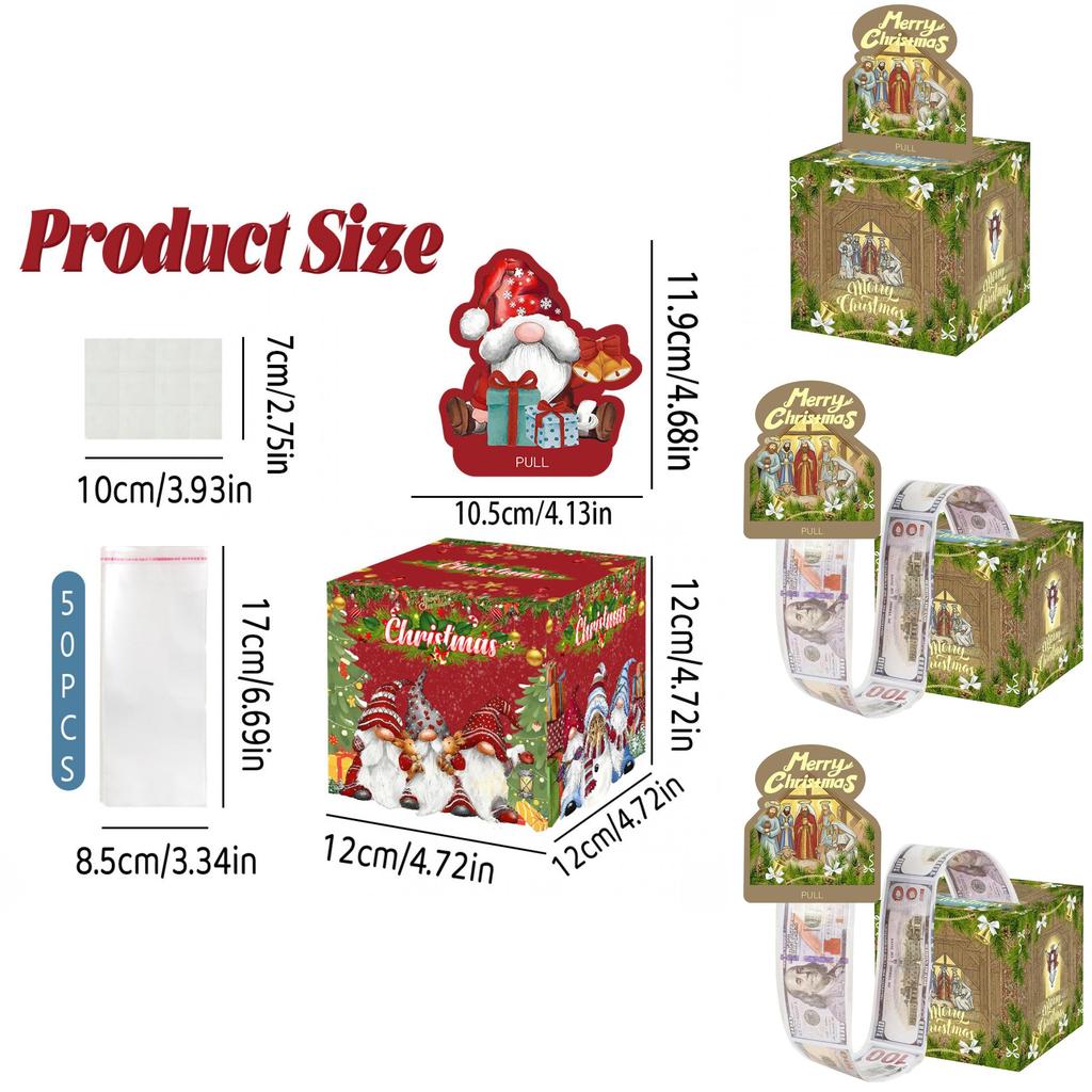 Christmas Jesus Theme Party Decor Money Box With Paper Material For Holiday Celebration