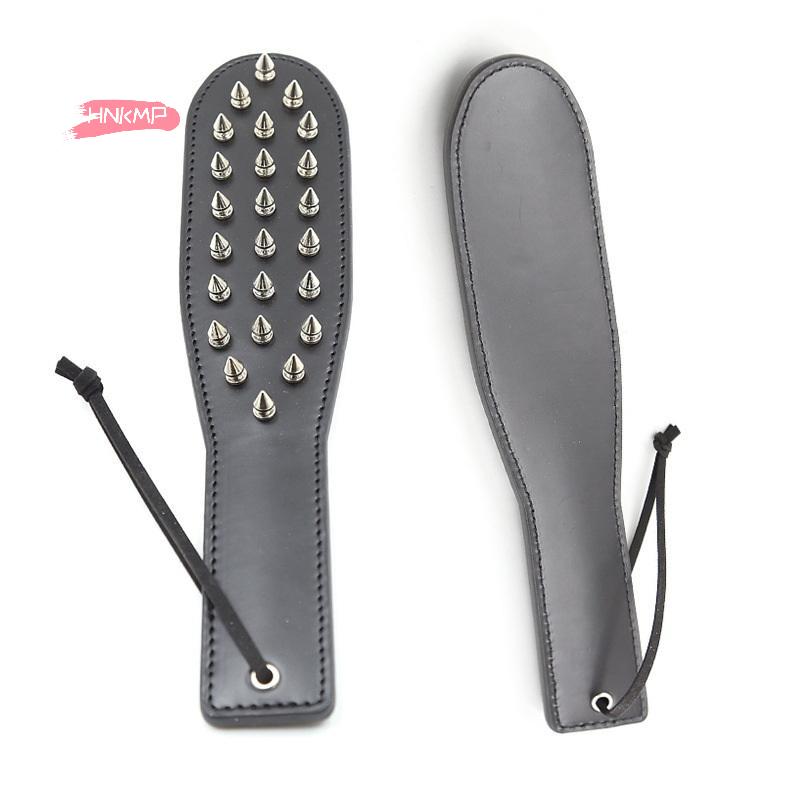Queen Training Adult Game - Leather Rivet Clap Hand Husband Whip Toy for Spicy Flirting Spanking Alternatives for Couples