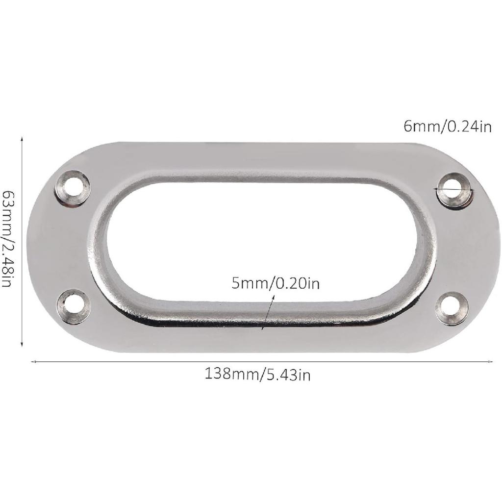 Yctze Hawse Fairlead, Stainless Steel Boat Hawse Fairlead High Strength Cable Guide Hawse for Boat Marine Hawse Pipe Accessories