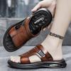 2024 Summer Fashion Men Sandals Man Beach Leather Sandals Luxury Sandals Men Outdoor Beach Casual Shoes Cheap Male Sandals