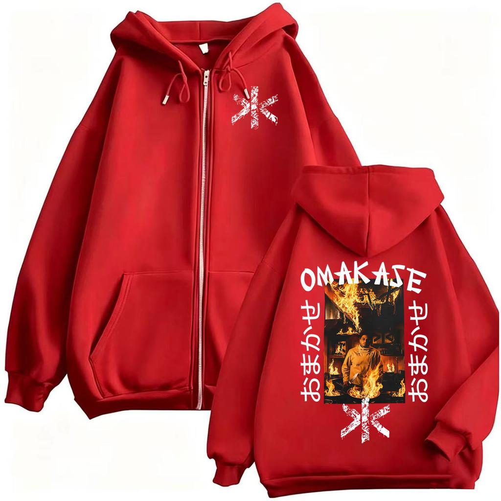 Omakase Alvaro Diaz Album Tour Zip Up Hoodies Men Women Fashion Hip Hop Sweatshirt Long Sleeve Zipper Pullover