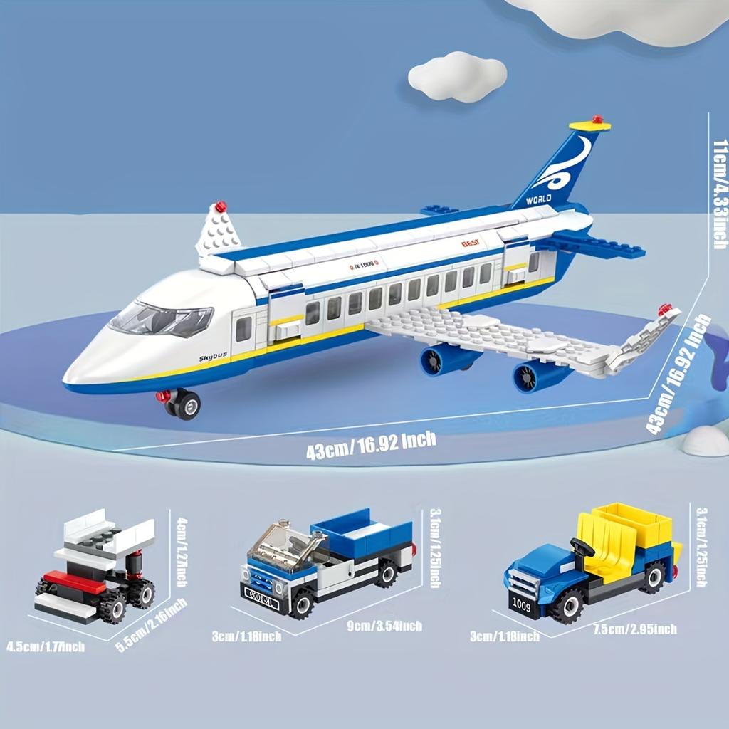 Military Aircraft Building Blocks Boys Assembled Toy Children Educational Model Toy Gift