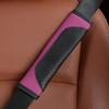 Car Seat Belt PU Leather Safety Seat Belt Breathable Protection Interior Auto Accessories Car Shoulder Cover Padding Pad