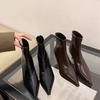 Increase Temperament Trend Thin Boots Women Pointed Short Tube Thin High Heel Short Boots