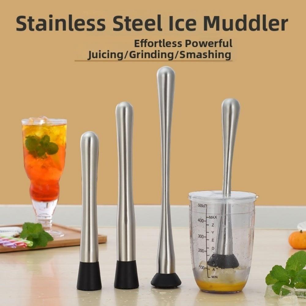 Crushing Crushed Ice Hammer Stainless Steel Popsicle Stick Tool Cocktail Muddler  Juice Muddling