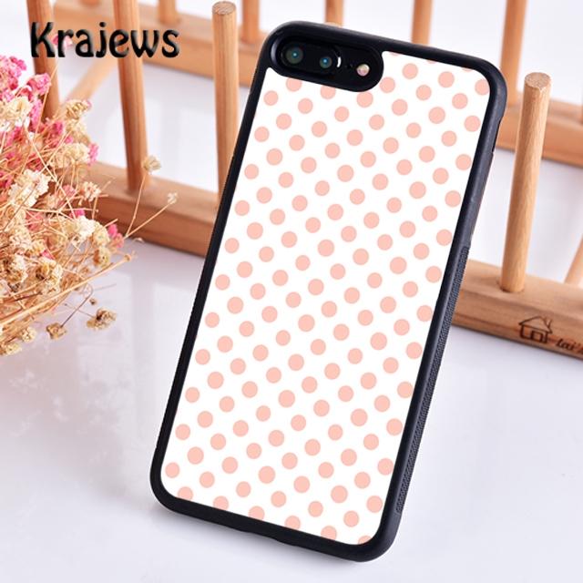 Krajews Cute Polka Dots Spot Pattern Phone Case Cover For iPhone 16 15 SE2020 14 6 7 8 plus 11 12 13 pro max coque Fundas