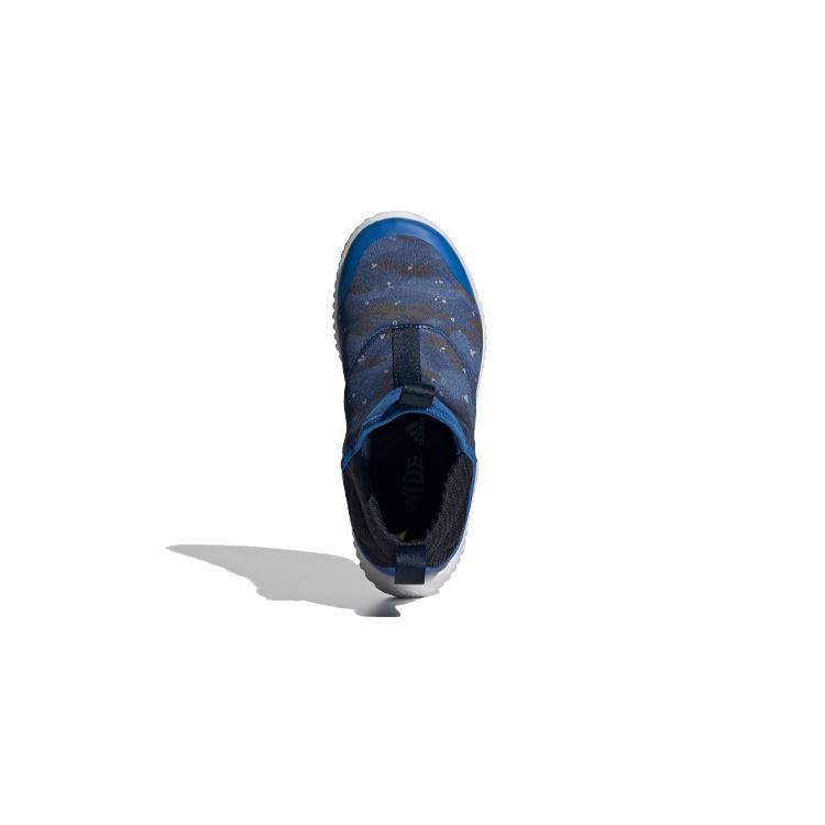 Adidas Rapidazen C Slip Resistant Low top Kids' Running Shoes Blue Black White Children Aged 3 7 Years Old EE9324