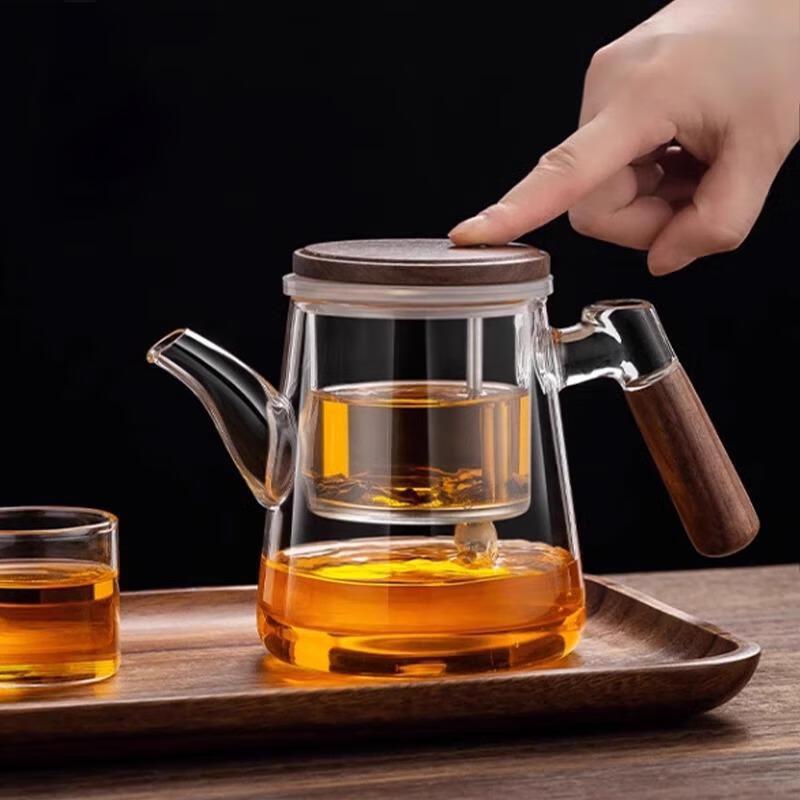 Zuozhixun 550ML Button-Press Tea Infuser Teapot