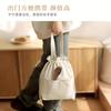 Exquisite Canvas Lunch Bag, Drawstring Style, Outdoor Beach Accessory, Picnic Supplies, Camping Pouch, Compact And Portable, Unisex, Directional Item