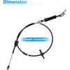 No.338200C020 Automatic Transmission Gear Shift Cable for Toyota Tundra Limited, SR5 2000 2001 2002 2003 2004 4.7L V8 for Column Shift Auto Trans
