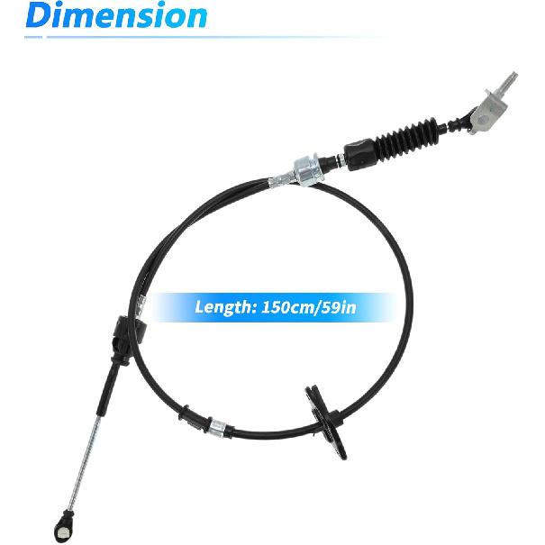 No.338200C020 Automatic Transmission Gear Shift Cable for Toyota Tundra Limited, SR5 2000 2001 2002 2003 2004 4.7L V8 for Column Shift Auto Trans