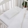 Nishikawa Synthetic Cover Baby Comforter Set 102 x 128 cm Cute Animal Embroidery Design at the Foot Animal Made in Japan White WF52353000 6-Piece