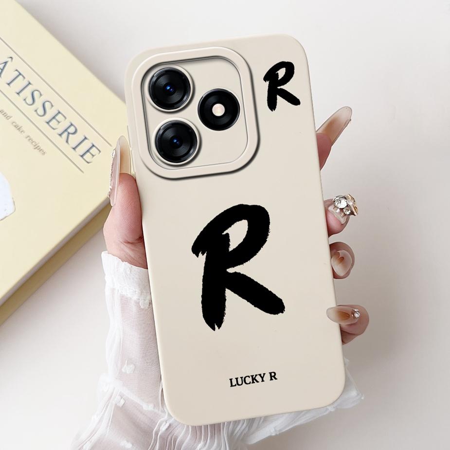 For Tecno Spark 10 4G Case Spark 10C Fashion Lucky Letters Cover Matte Phone Case For Tecno Spark 10 Pro KI7 Spark10 Soft Fundas