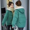 Winter Coat Women Fashion Winter Jacket Women Cotton Padded Parka Outwear Hooded Colors Solid Female Jacket Coat
