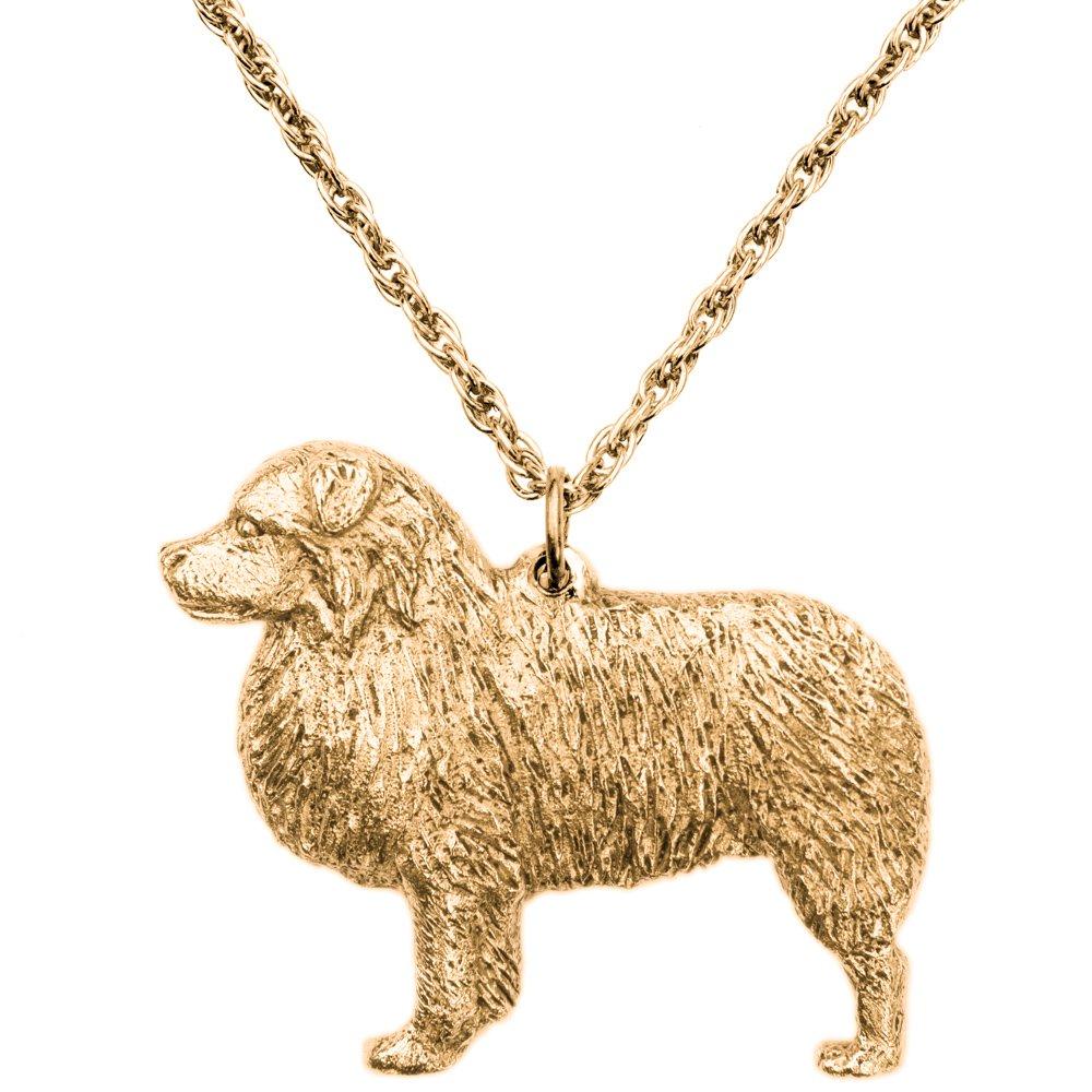 Australian Shepherd, British-made Art Dog Pendant Necklace Collection