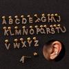 Trendy 26 Letters Tragus Cartilage Earring Women Exquisite Tiny Initial Alphabet Name Helix Earring Piercing Jewelry Gift