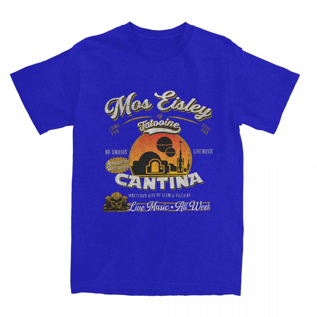 Couple T Shirt Mos Eisley Cantina Tatooine Dks T Shirts Galaxy Moon Summer Tee Shirt Vintage Print Cotton Tops Plus Size 6XL