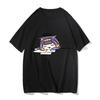 Ninomae Inanis Tako Cartoon Anime Printed T Shirt Men Outdoor Hip Hop Harajuku Vintage Clothes O-neck Loose Short Sleeve