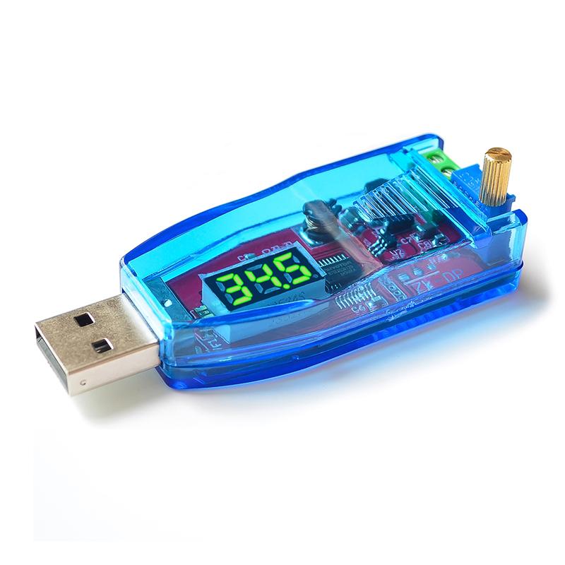 

Світлодіод DC-DC 5V до DC 1-24V Регульований потенціометр USB Підвищувальний/знижуючий понижуючий перетворювач Джерело живлення Регулятор напруги Модуль