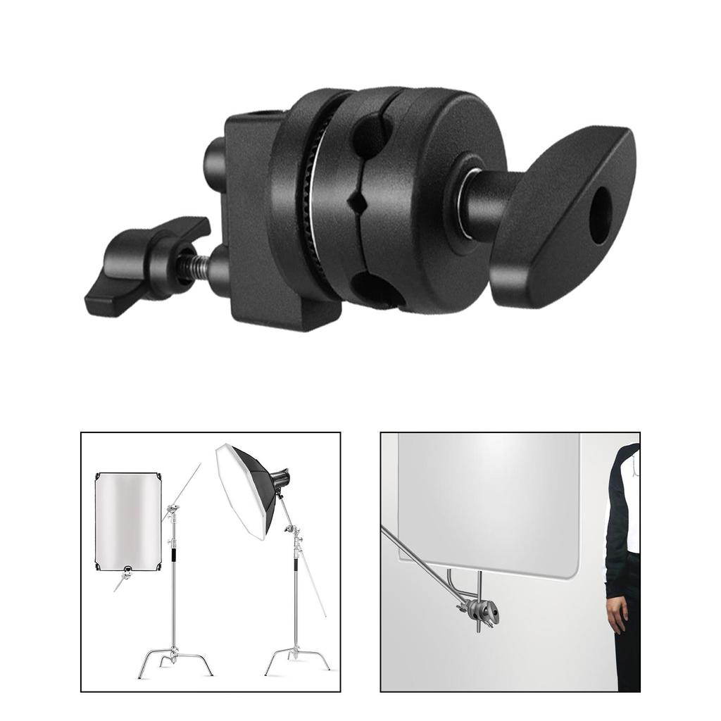 Grip Head for Light Stand Metal Grip Swivel Head Clamp for Flash Reflector Photographic Equipment Flag Board Extension Arm