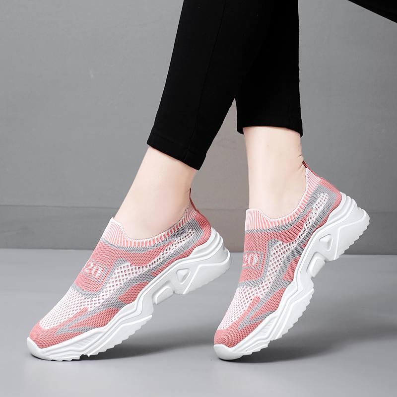 TUINANLE Spring Sneakers Plus Size 35-44 Women Black Shoes Summer Casual Slippers Pink Walking Shoes